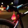 Lampa bicicleta silicon - forma inima, rezistenta la apa