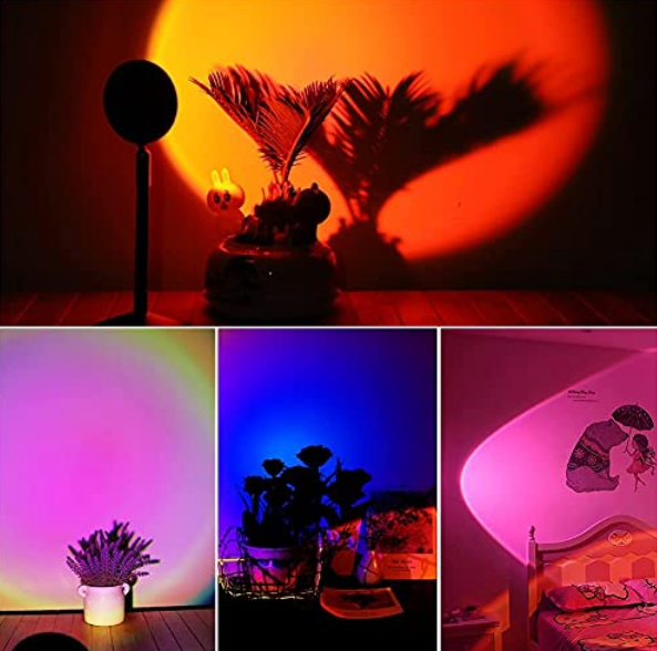 Lampa cu lupa videografie - efecte Sunset, Rainbow, Sunrise, Sun