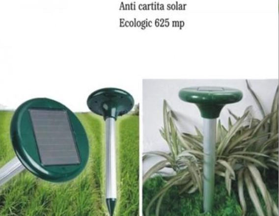 SET 2 X Dispozitiv - alarma sonica pentru alungat cartite cu alimentare solara